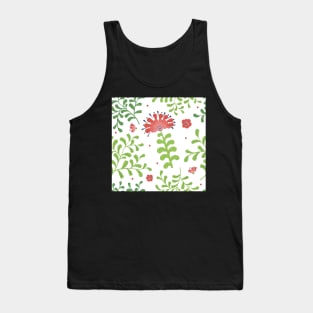 Elegance Seamless pattern with flowers Tank Top